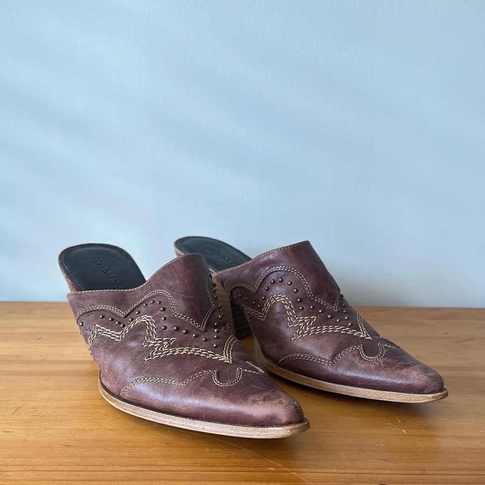 Rampage “Riley” Leather Mules 7.5 - Picture 3 of 8